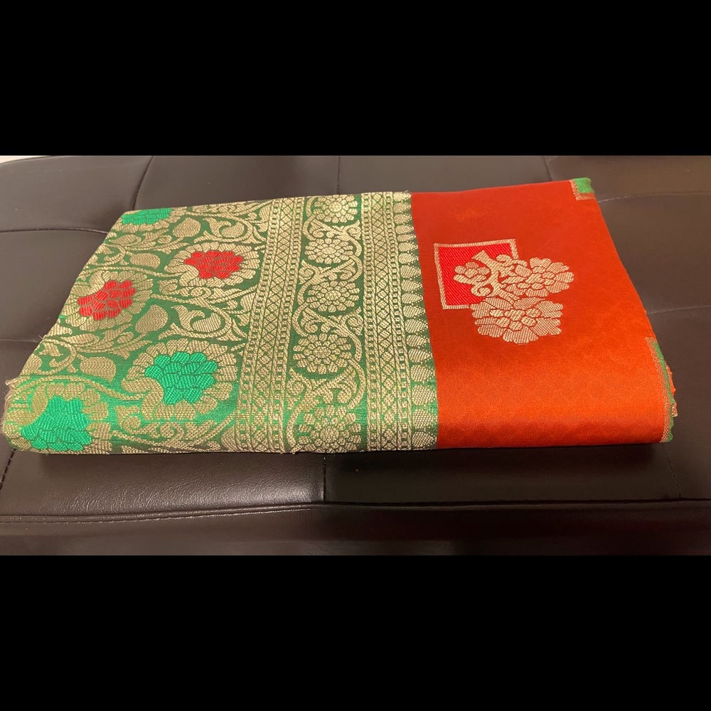 🌟SOLD🌟Wedding/ party Katan silk Saree